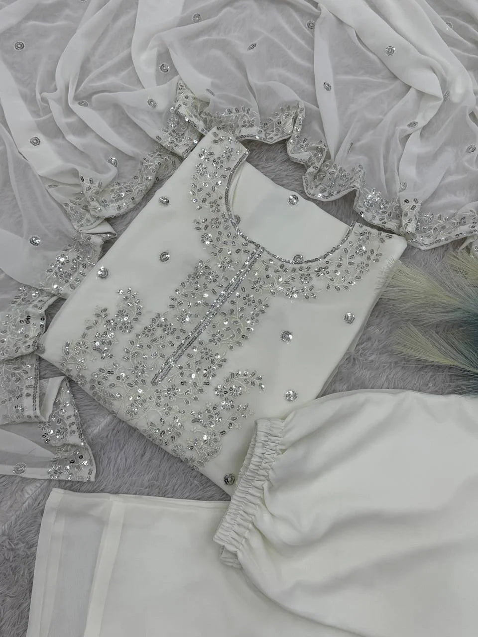 Fancy Georgette Sharara Set