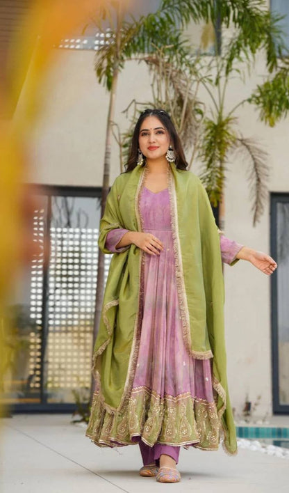 Digital Bloom Gown Set