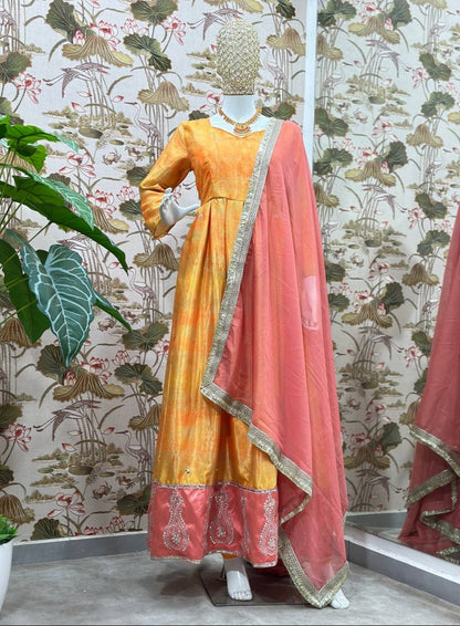 Digital Bloom Gown Set