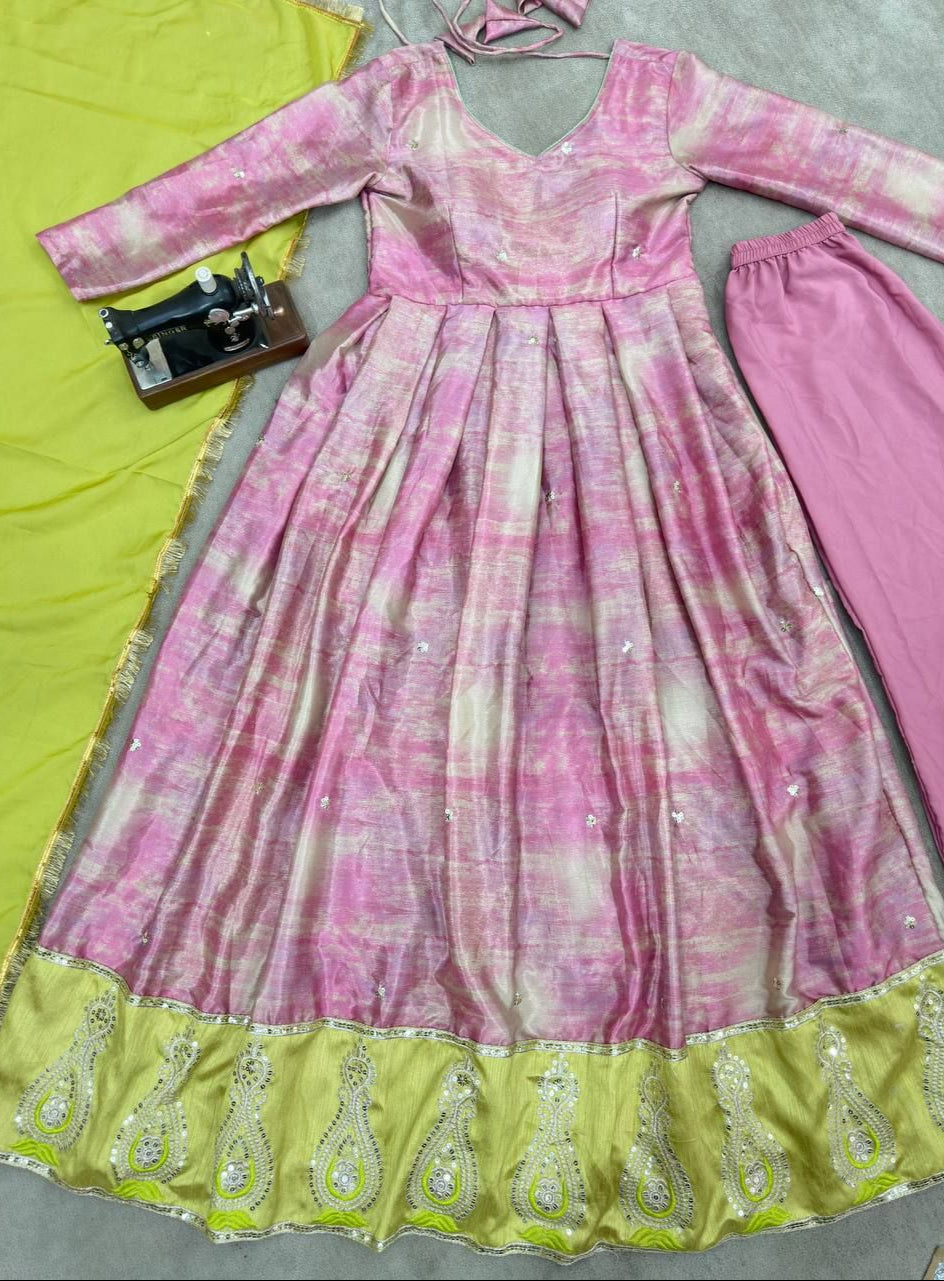 Digital Bloom Gown Set
