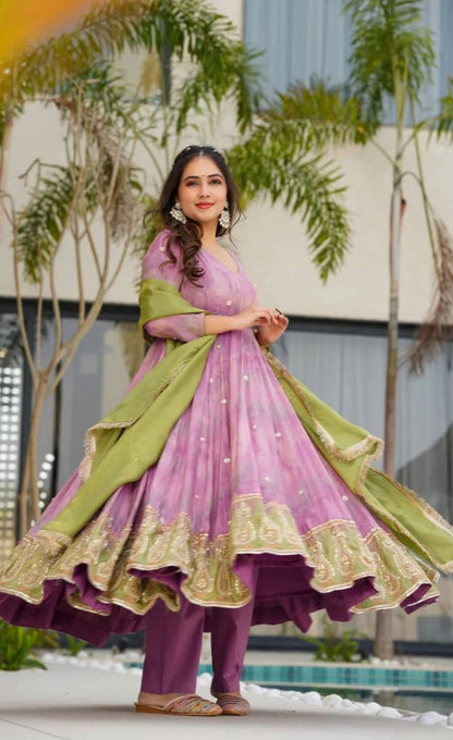 Digital Bloom Gown Set