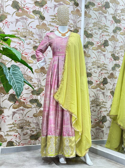 Digital Bloom Gown Set