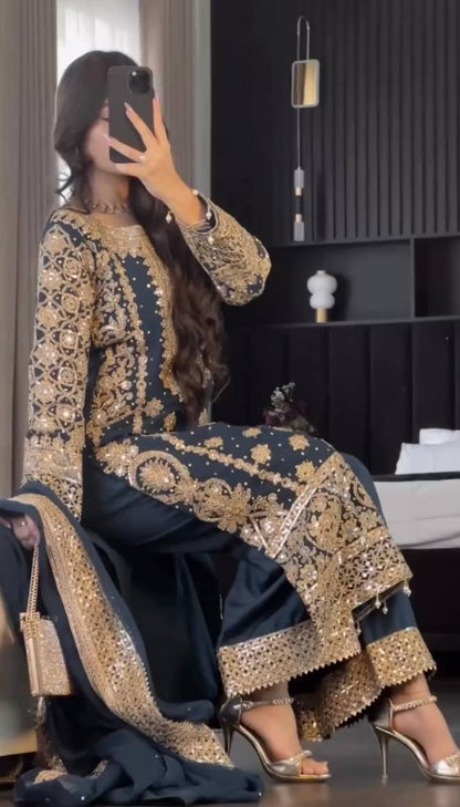 Embroidered Luxe Ensemble