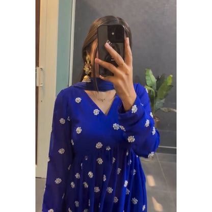 Crepe Charm Anarkali Set