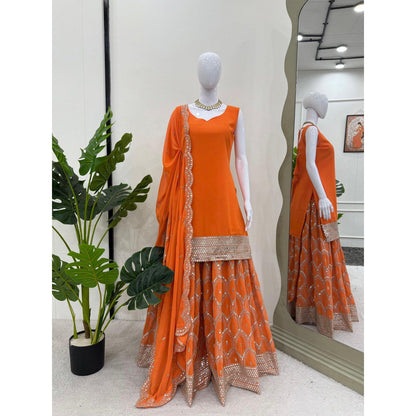 Faux Georgette Glamour Set