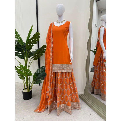 Faux Georgette Glamour Set
