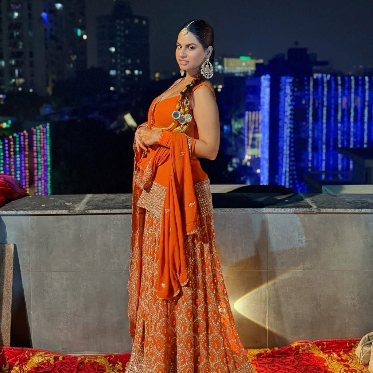 Faux Georgette Glamour Set