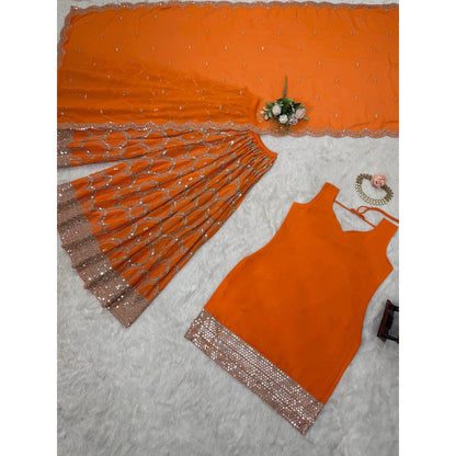 Faux Georgette Glamour Set