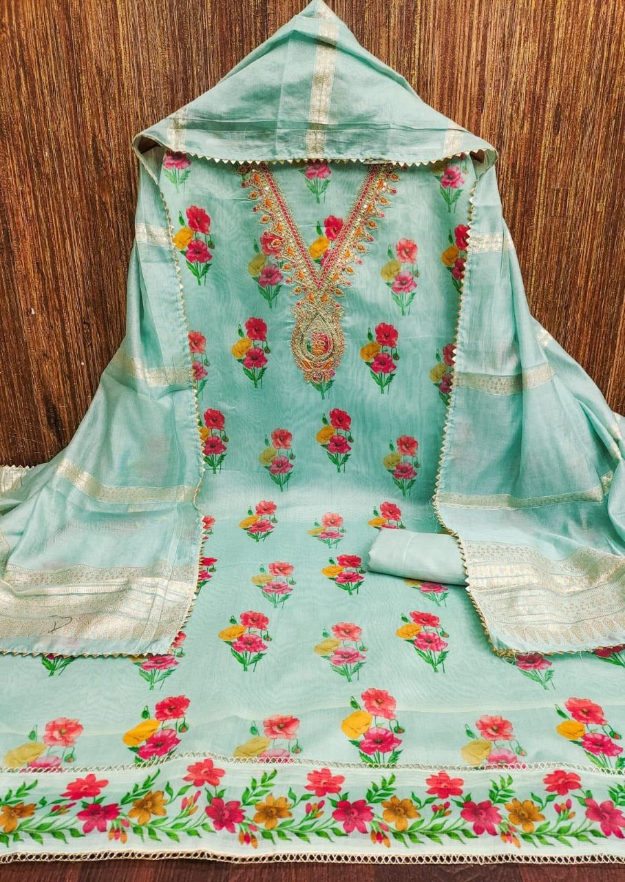 Elegant Chanderi & Banarasi Set
