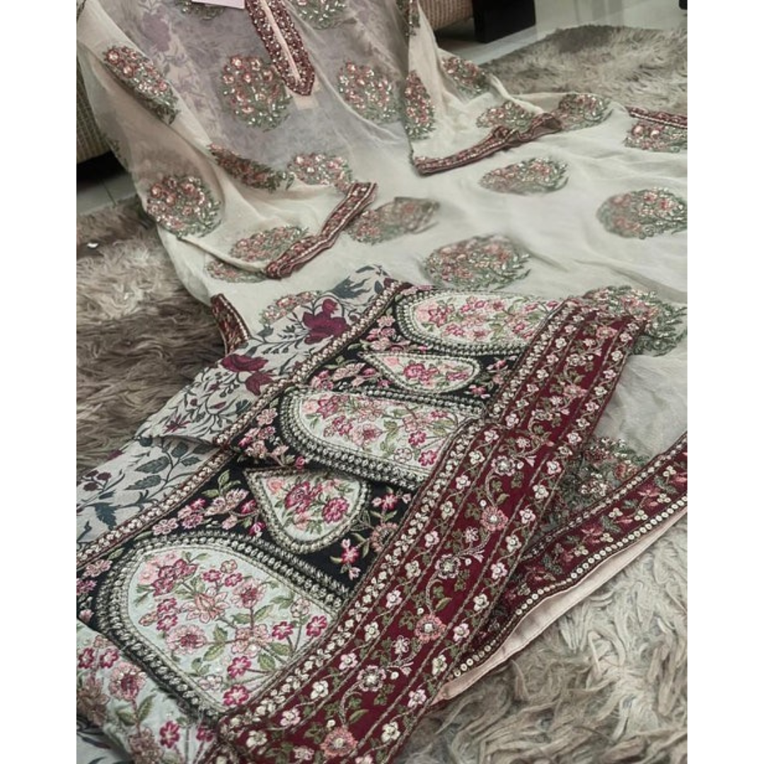 Zariah Bloom – Embroidered Organza Elegance