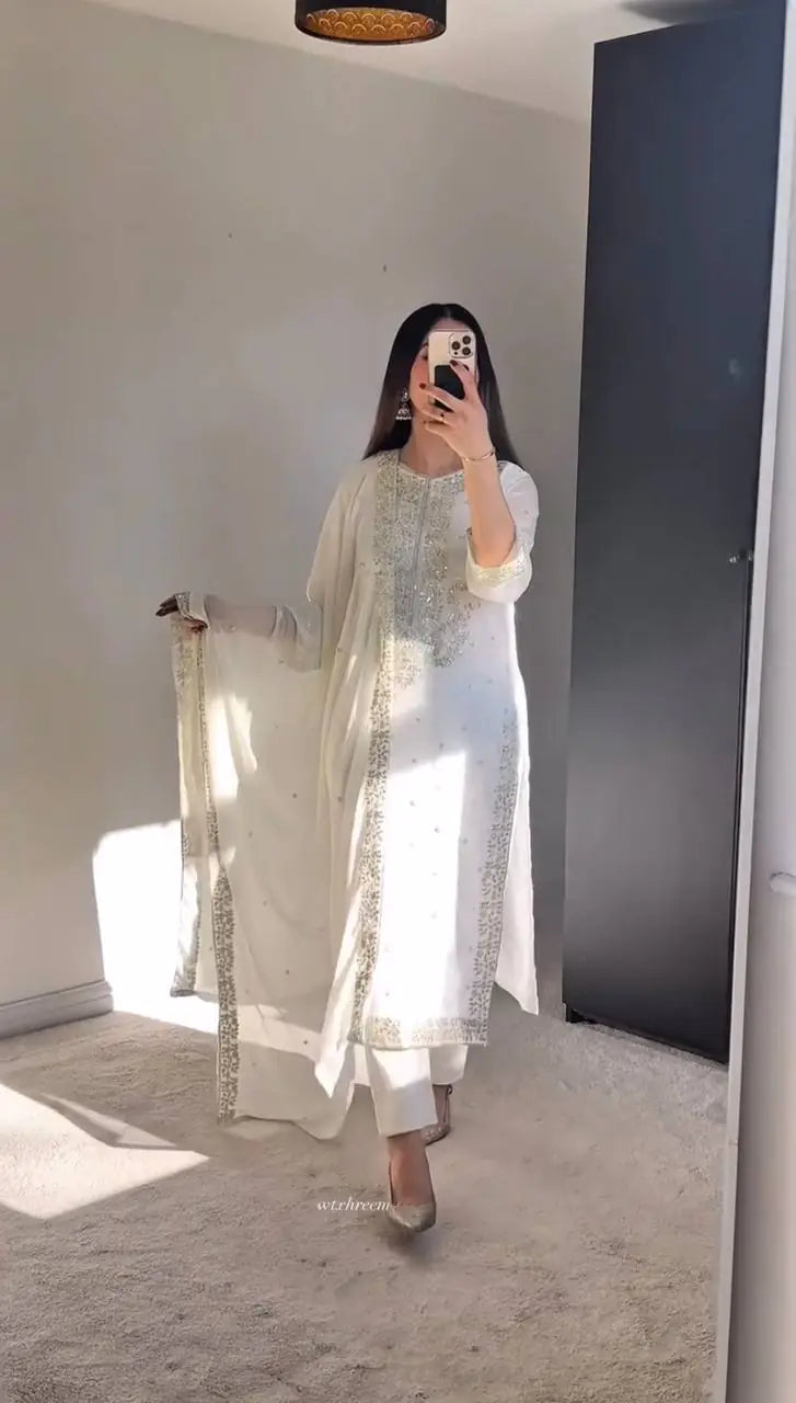 Fancy Georgette Sharara Set