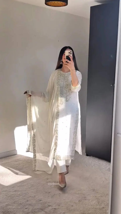 Fancy Georgette Sharara Set