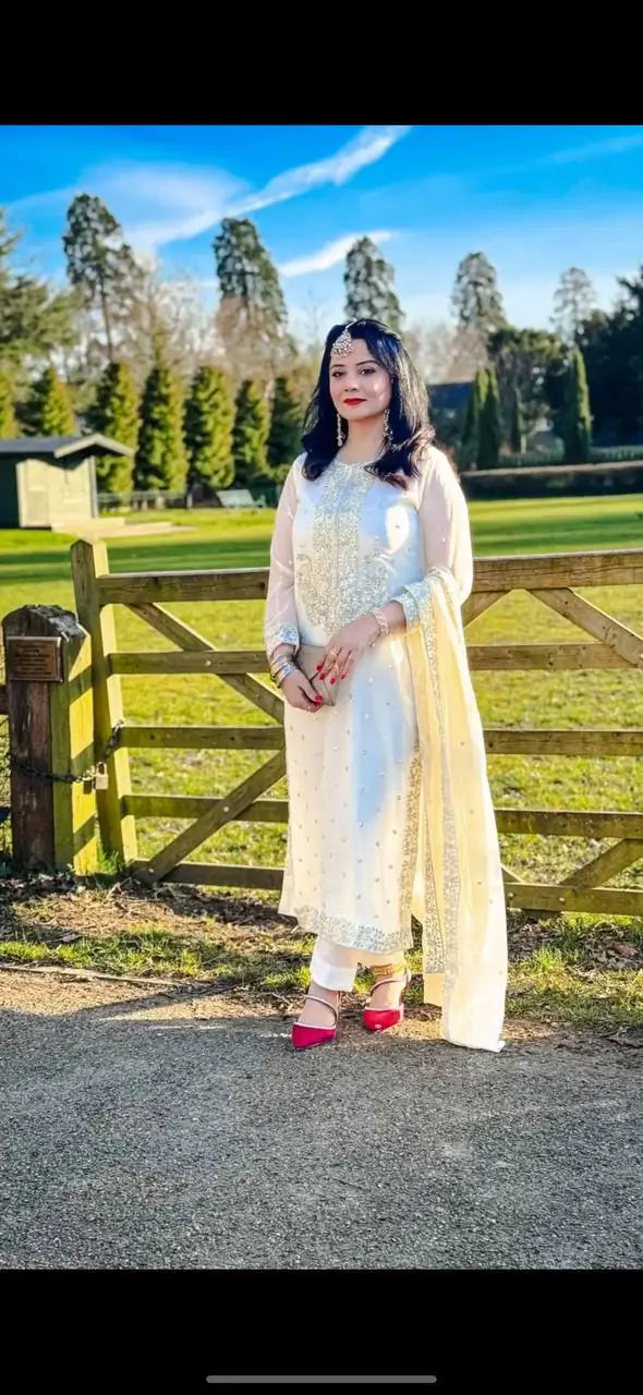 Fancy Georgette Sharara Set