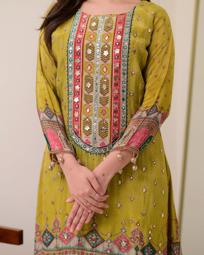 Elegant Muslin Wedding Set