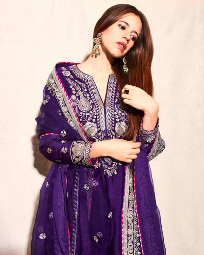 Kalki Inspired Chinon Sequins Ensemble – Regal Edition