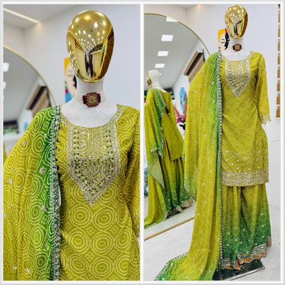 Silk Elegance Sharara Set