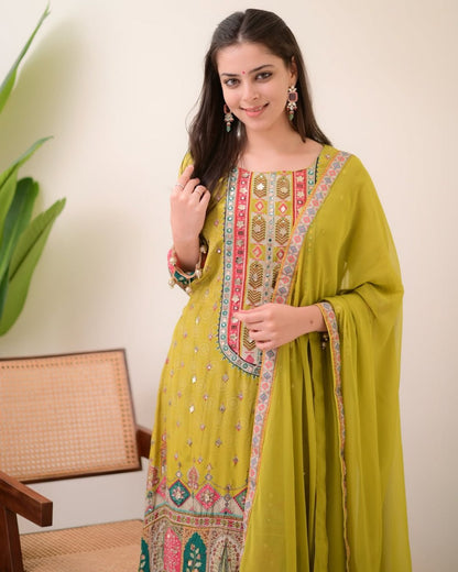 Elegant Muslin Wedding Set