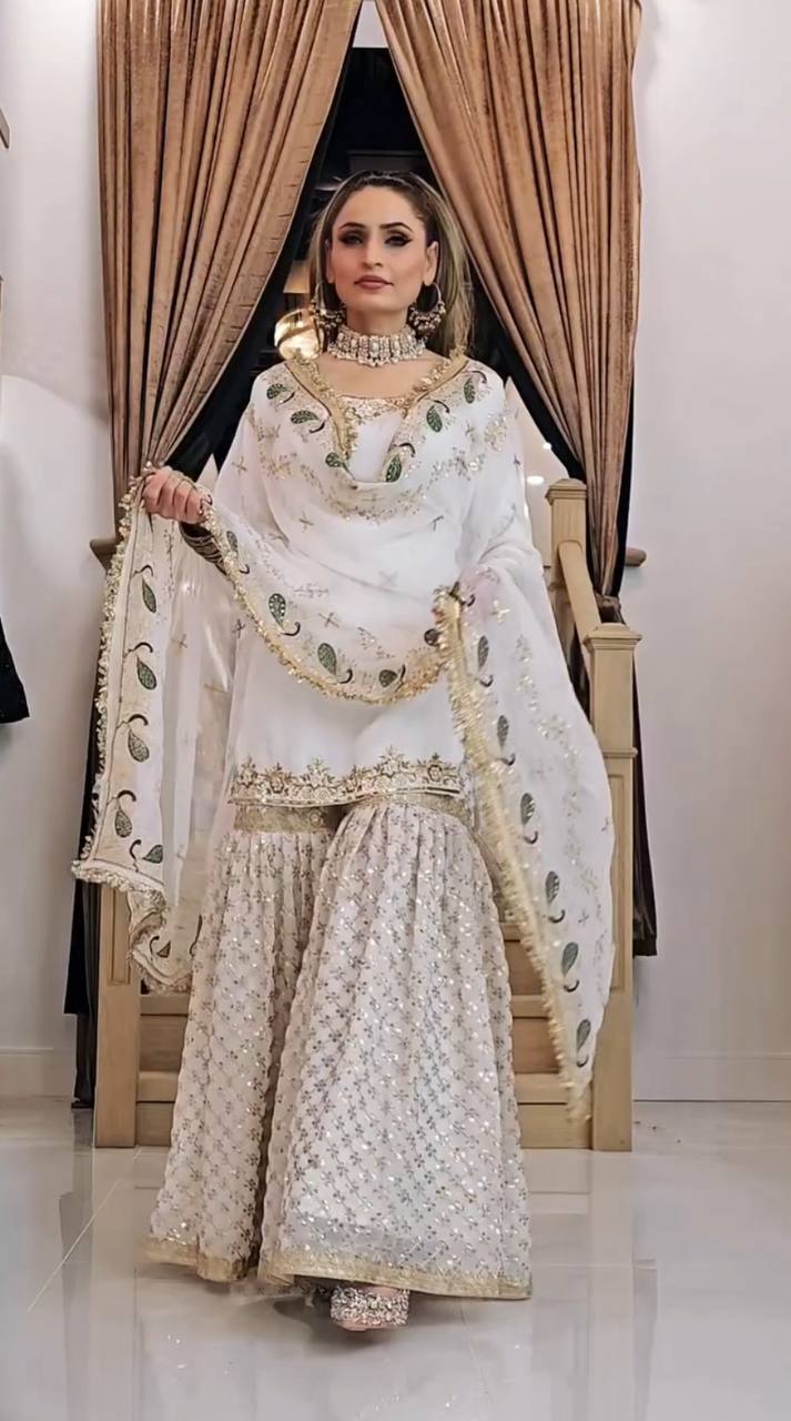 Royal Grace Sharara Set – Perfect for Parties & Celebrations