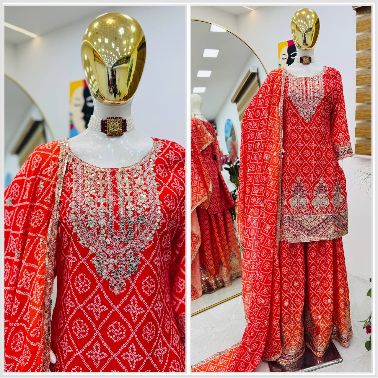 Silk Elegance Sharara Set