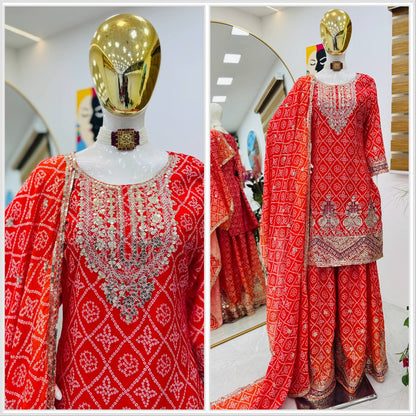 Silk Elegance Sharara Set