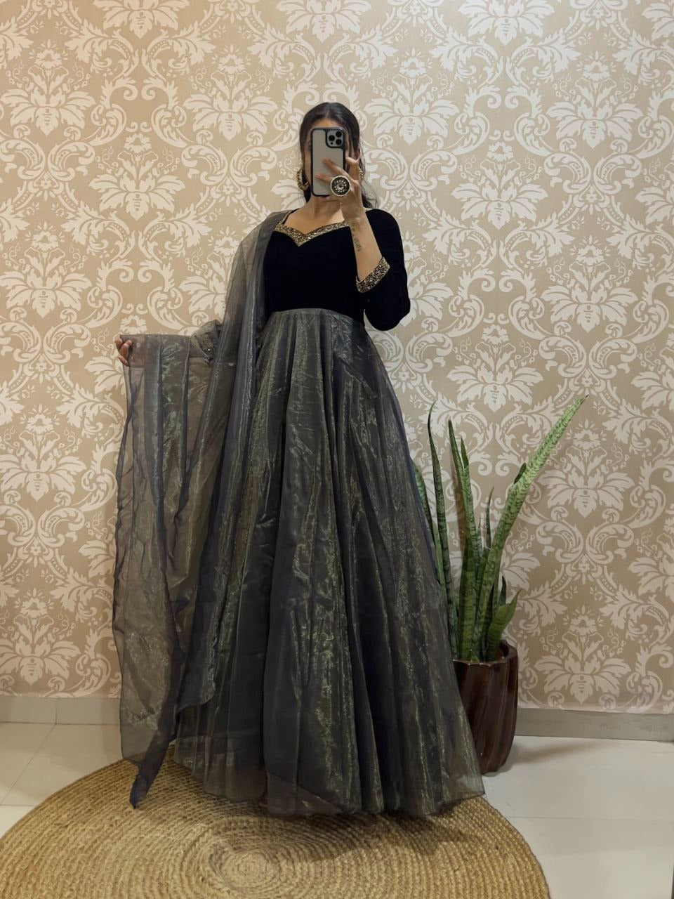 Velvet Embrace Gown