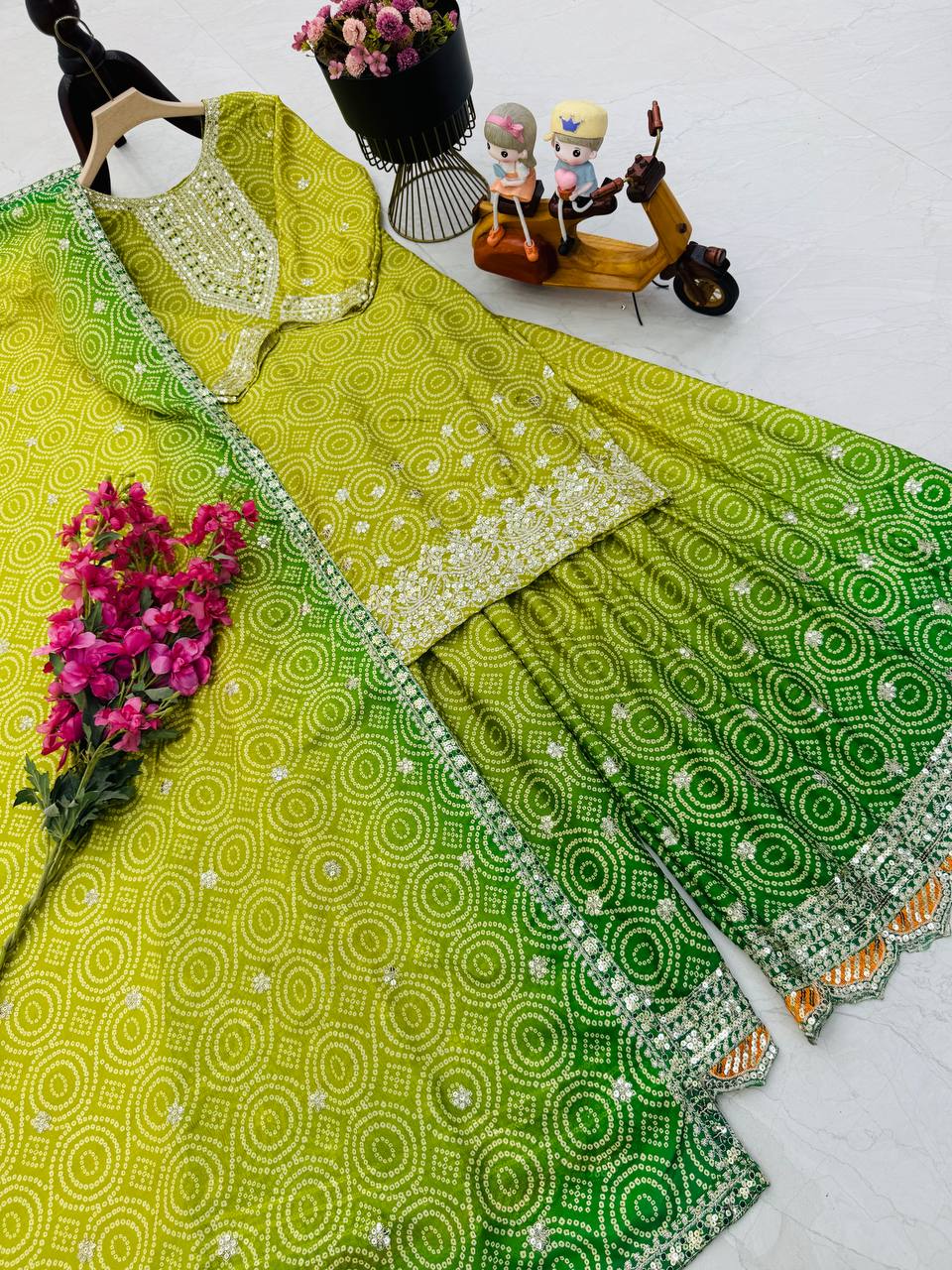 Silk Elegance Sharara Set
