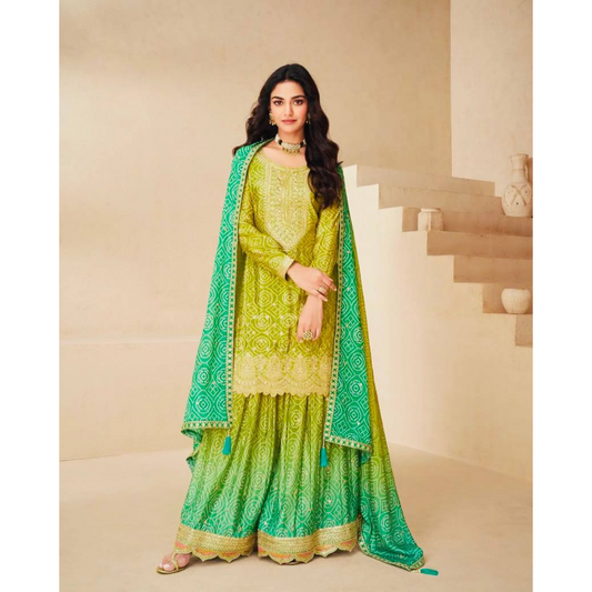 Silk Elegance Sharara Set