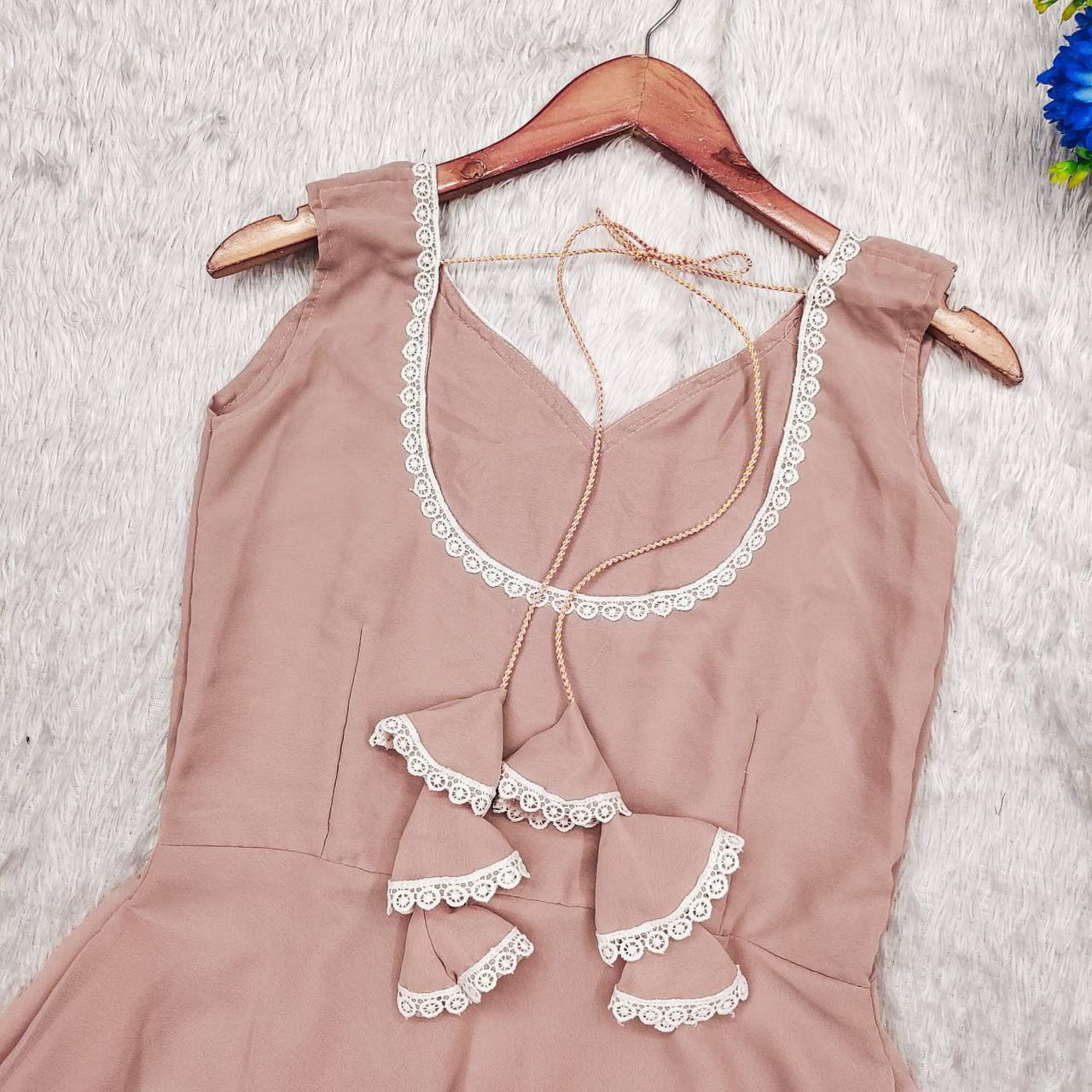 Lace Detailing Anarkali Set