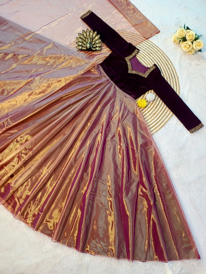 Velvet Embrace Gown