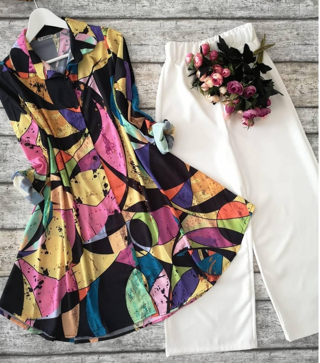 Rayon Chic Palazzo Set