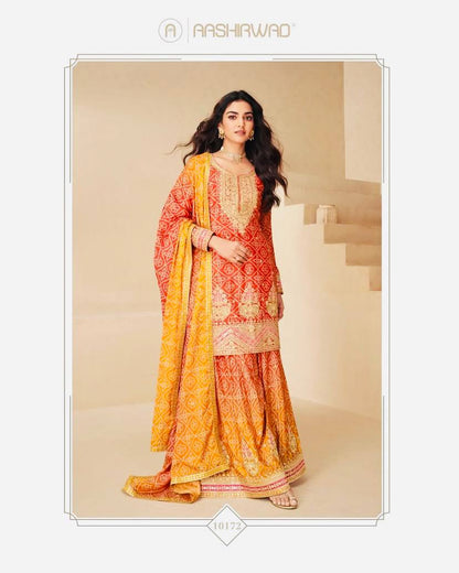 Silk Elegance Sharara Set