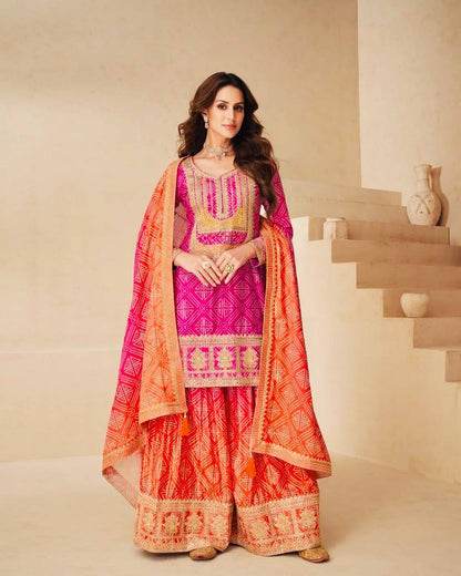 Silk Elegance Sharara Set