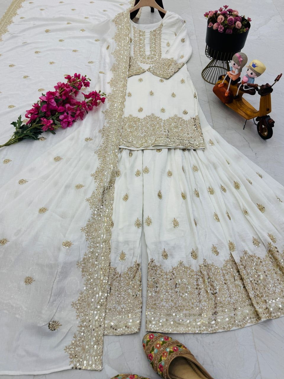 Designer Sharara Grace suit set