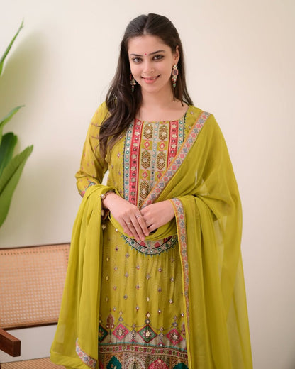 Elegant Muslin Wedding Set