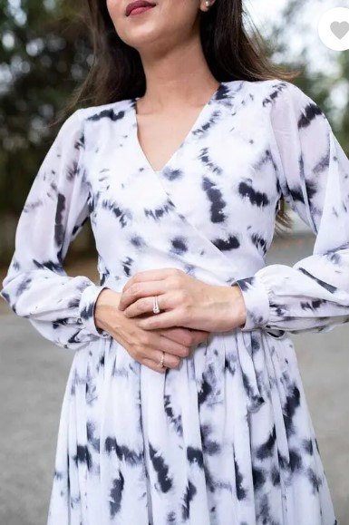 White Fit & Flare Midi Dress